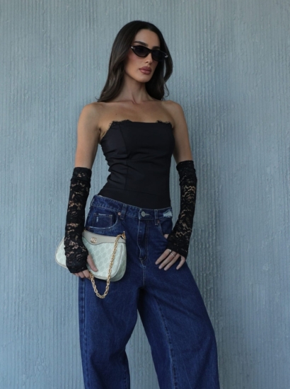 בגד גוף כפפה תחרה