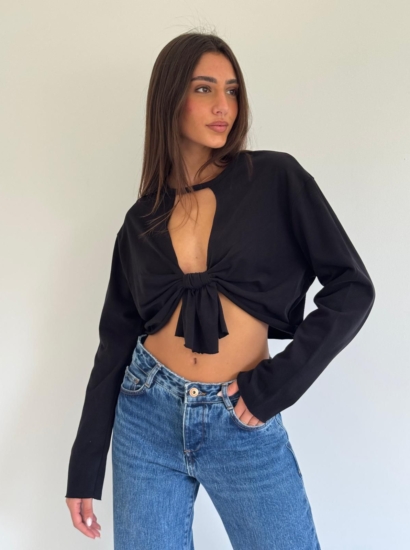 חולצה בייס פתח עניבה