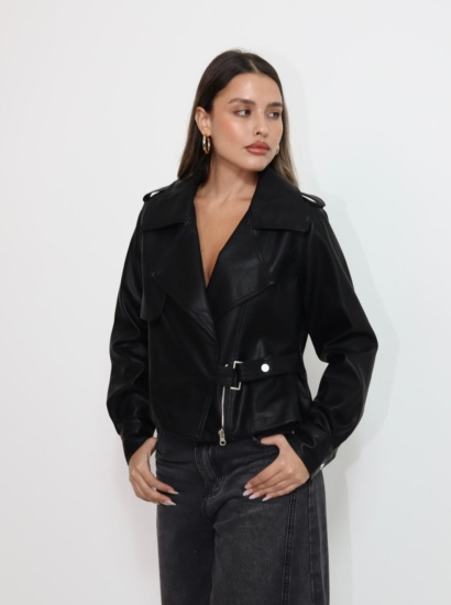 ג׳קט עור מותן אבזם 5808