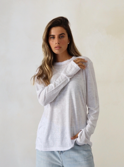 בייס עגול פשתן כפפה קרעים 51064