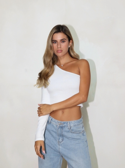 חולצה כתף אחת דגם 50678