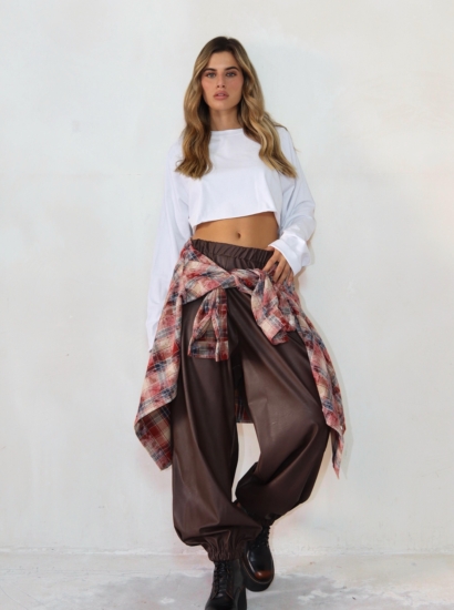 מכנס עור בלון 9095