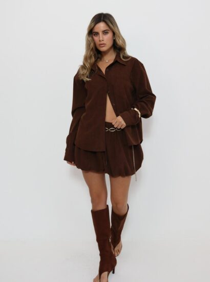 סט שורט בלון קורדרוי מיסי