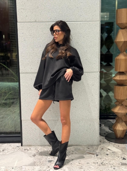 סט שורט אוברסייז שרוול בלון