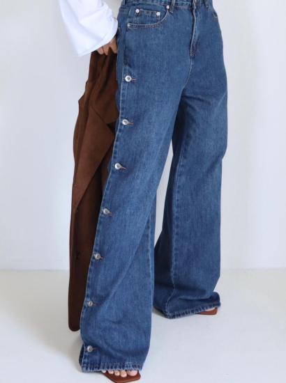 ג׳ינס צד כפתור