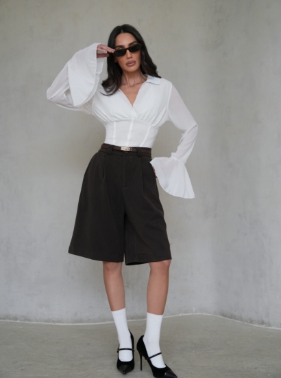 ברמודה צמר + חגורה cc