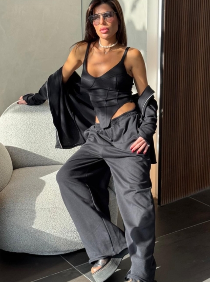 סט 3 חלקים מחוך כאפ