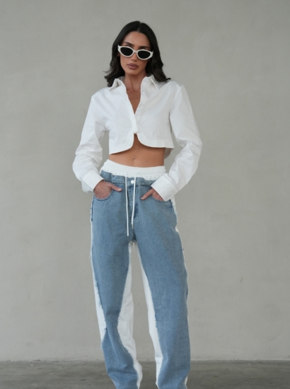 מכנס פרנשטרי שילוב גינס