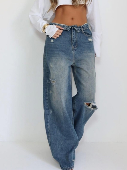 גינס קיפול כהה 1766