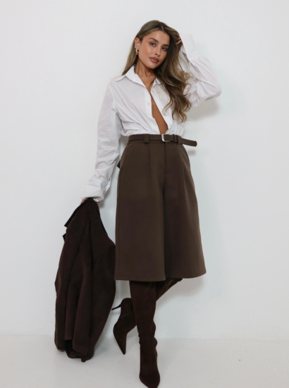 ברמודה צמר + חגורה