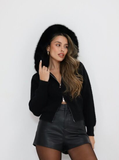 סריג קפוצ׳ון רוכסנים פרווה 6208