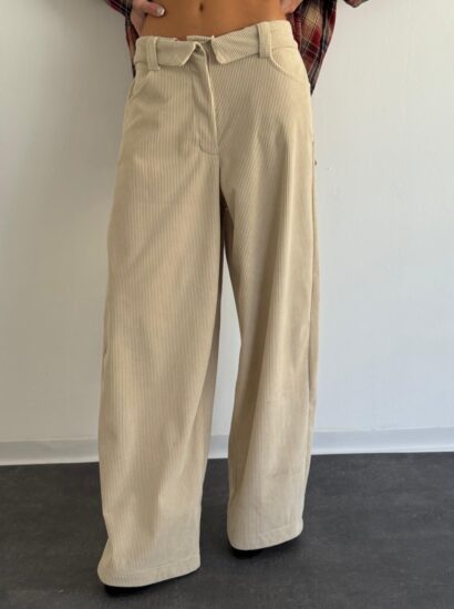 מכנס קורדרוי קיפול