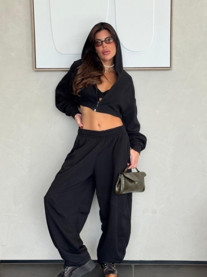 סט קרופ קפוצ׳ון רוכסן 9912