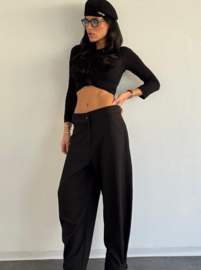 מכנס קומו כפתור 9895