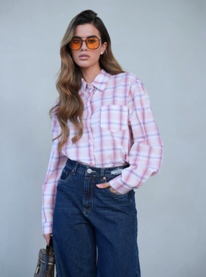 חולצה משבצות 25228