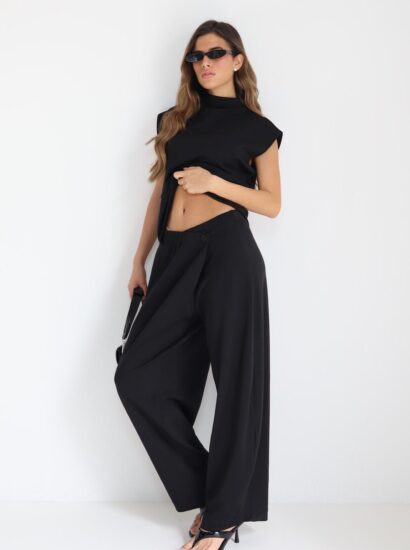 סט מכנס אסימטרי  8370