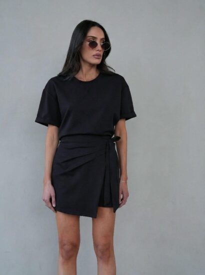 סט חצאית קשירה