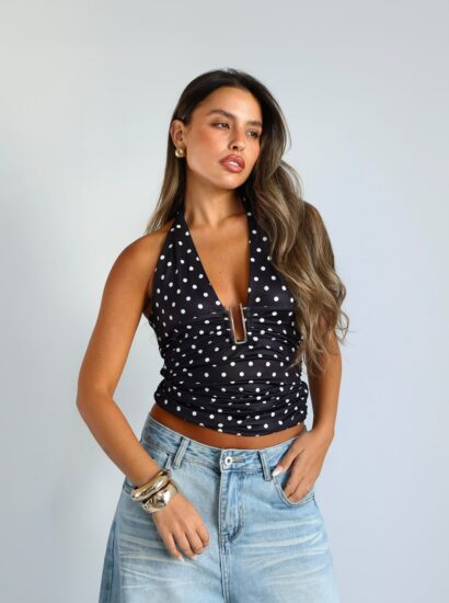 חולצה נקודות קולר תכשיט 601